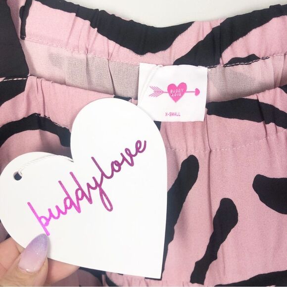BUDDY LOVE | NEW Becca Dress in Savannah Pink Black Zebra Print Women’s Size XS - Picture 10 of 14